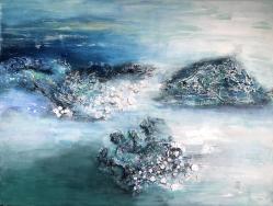 Vague bleue (80x60)